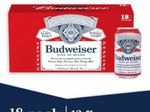 Budweiser 18pk 12oz Cans