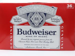 Budweiser 36pk cans