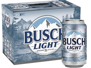 Busch Light 30pk 12oz Can