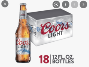 Coors Light 18pk bottles