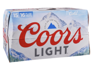 Coors Light 15pk Alum Bottle