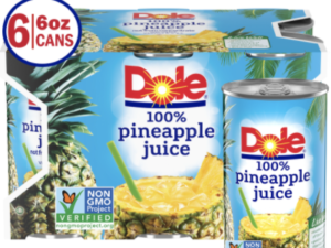 Dole Pineapple 6pk 6oz can