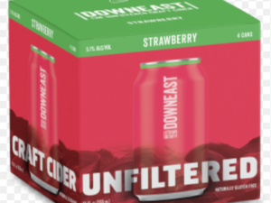 Downeast Strawberry Unfiltered 4PK Can